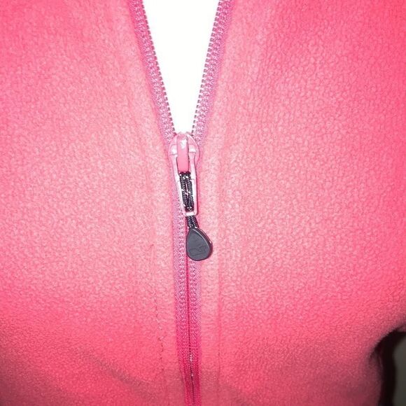Vineyard Vines Sweater Fleece Vest Pink Zip Up - Picture 2 of 7